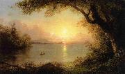 Frederic Edwin Church Lake Scene Spain oil painting reproduction